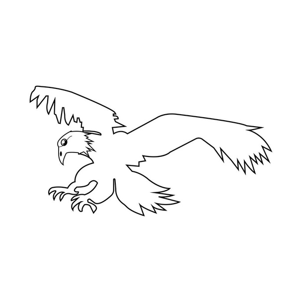 flying eagle icon design vector illustration - Vecteur, image
