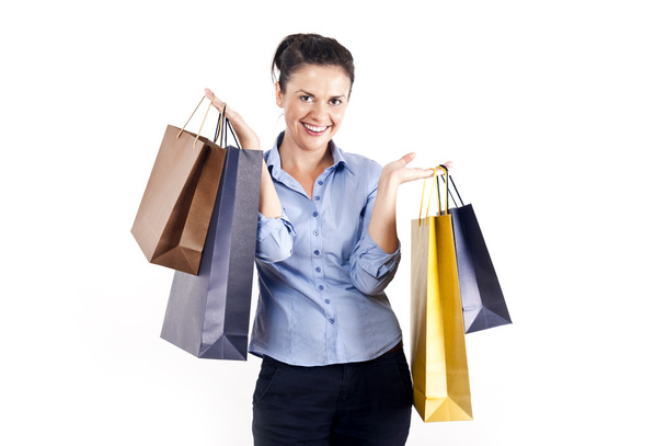 Woman on shoping - Foto, Bild