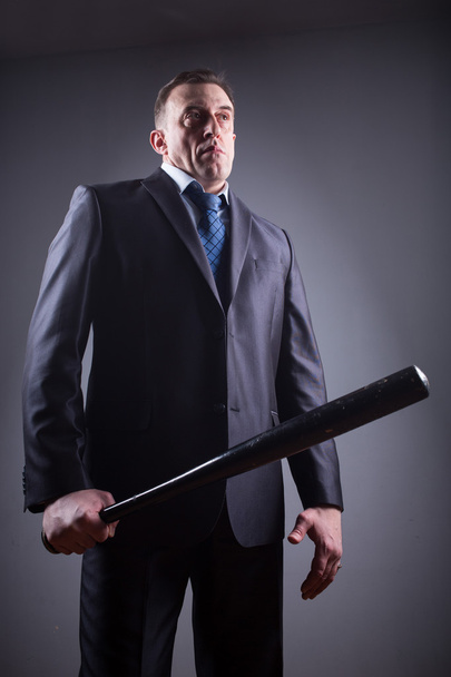 male gangster with baseball bat - Photo, image