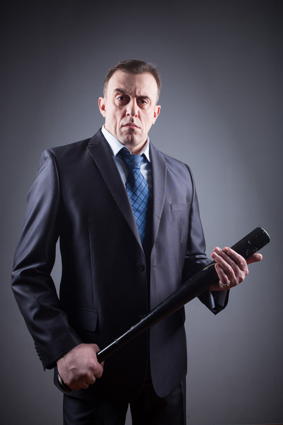 male gangster with baseball bat - Фото, зображення