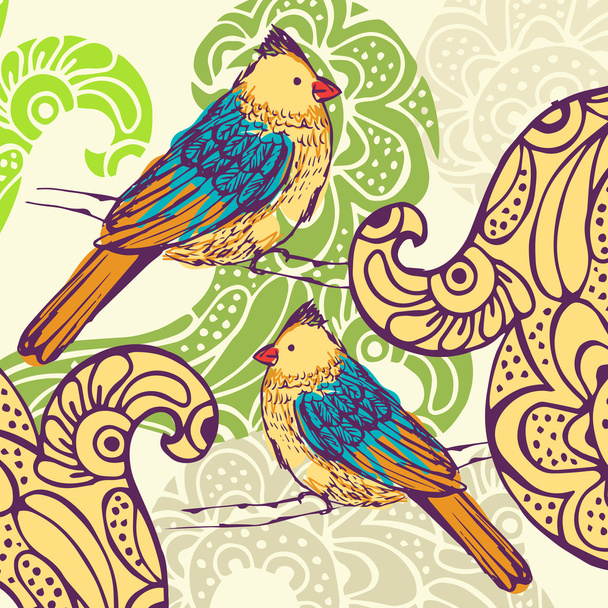 Bird background - Vetor, Imagem
