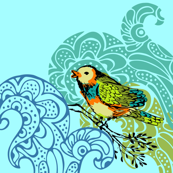 Bird background - Vector, imagen