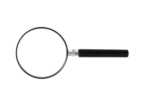 magnifying glass on a white background isolated - Fotoğraf, Görsel