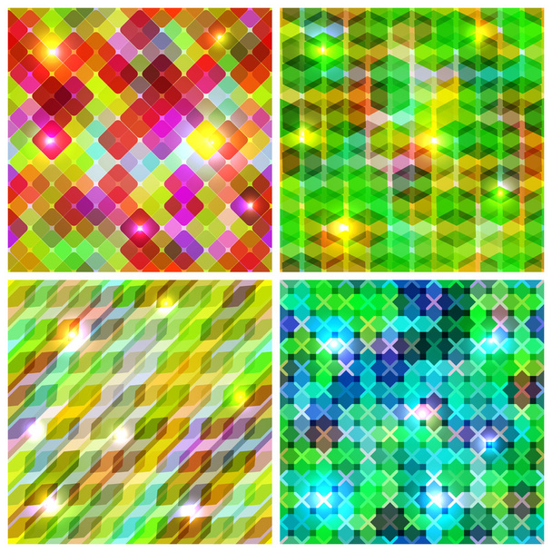 Set seamless geometric pattern. - Vecteur, image