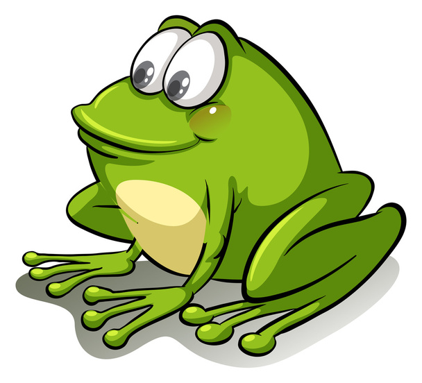A frog going with the flow - Vector, Image