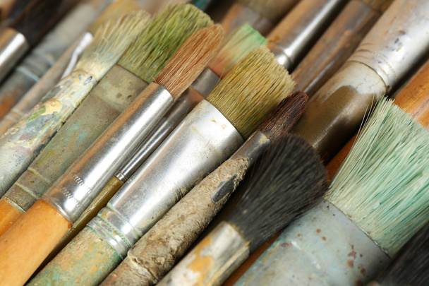 Different paintbrushes close up - Foto, Bild