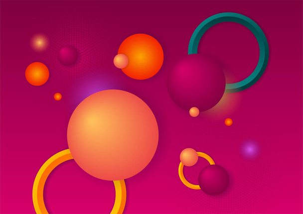 Abstract colorful geometric shapes background - Vector, Image