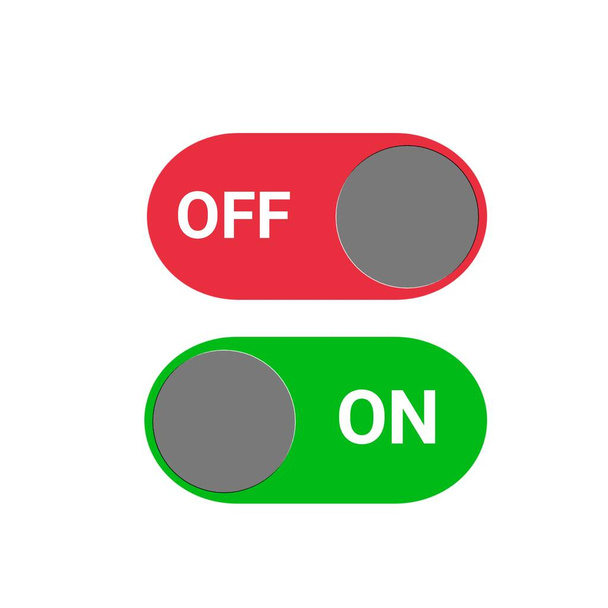 Activación y desactivación del icono del botón de palanca  - Foto, imagen