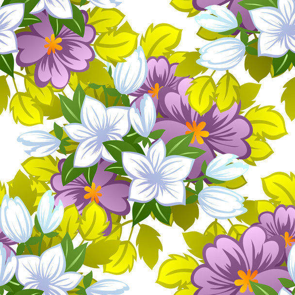 Abstract pattern with floral background - Vektor, obrázek