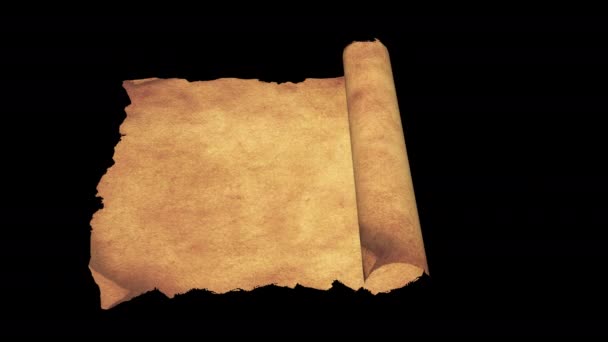 Eski Kağıt Harita Kaydırma, Element Alfa Kanalları - Video, Çekim