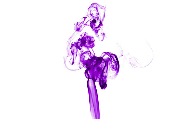 Fumée violette sur fond blanc
 - Photo, image