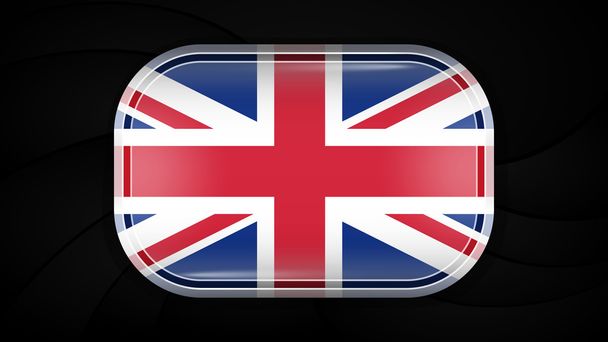 Verenigd Koninkrijk. Vector vlag knop serie - Vector, afbeelding