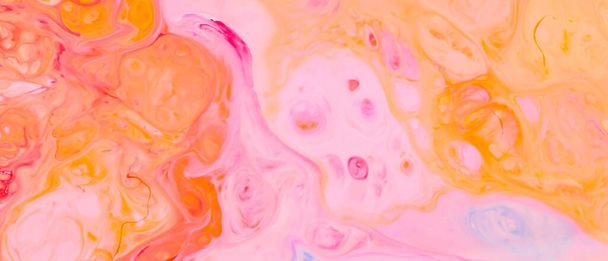 Abstract colorful background. Fluid art background with pink and orange colors - Φωτογραφία, εικόνα