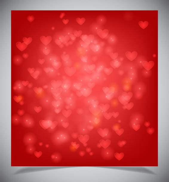 ハッピー バレンタインの日カード ハート - ベクター画像