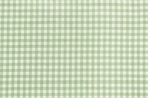 Groen Geruit stof tafellaken  - Foto, afbeelding