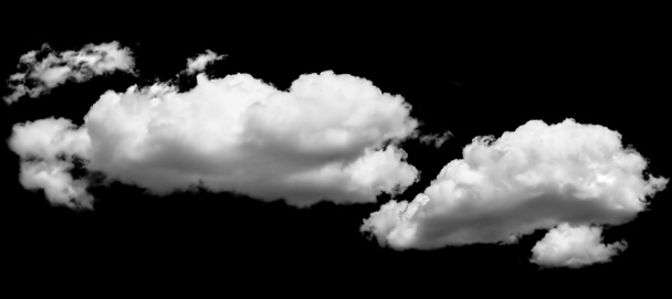 nube blanca aislada sobre negro
 - Foto, imagen