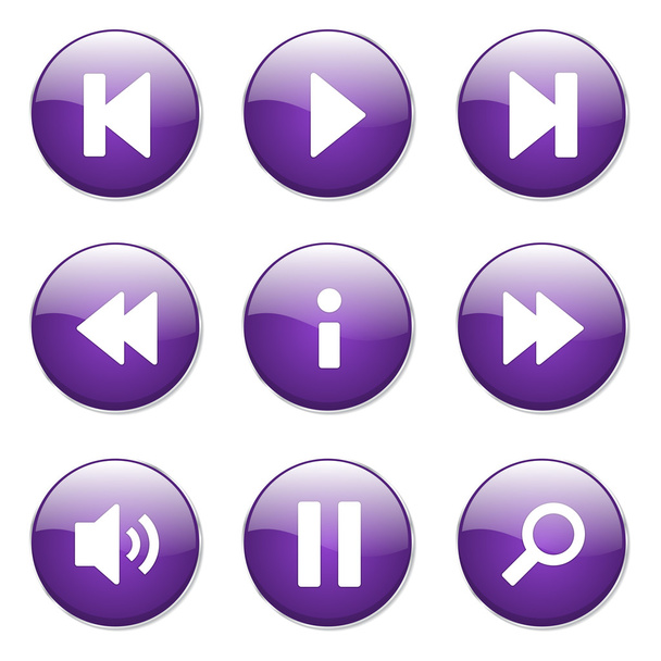 Multimedia Controller Button Icon - Vektor, kép