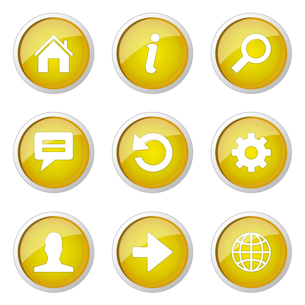 Web Internet Button Icon - Vektor, kép