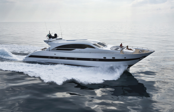 Olaszország, Toszkána, tecnomar velvet 100 luxus yacht - Fotó, kép