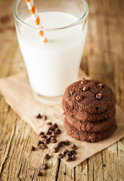 Double chocolate chip cookies - Фото, зображення