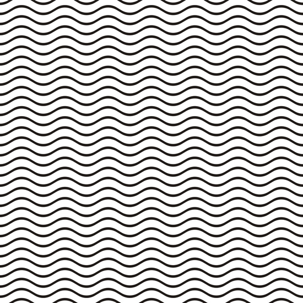 Seamless wavy line pattern - Vector, Image