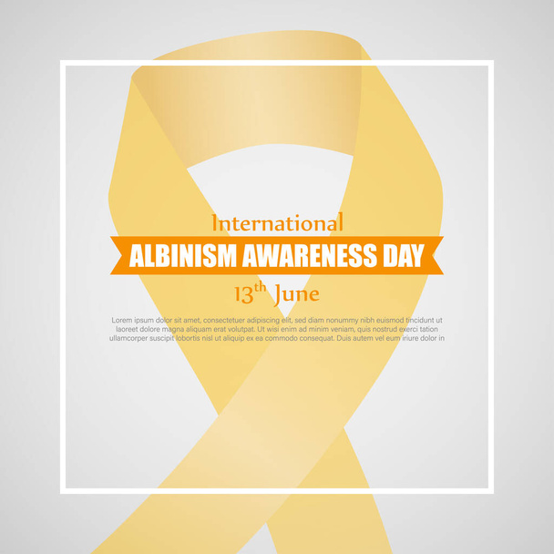 Illustration vectorielle du modèle de maquette d'histoire de médias sociaux de la Journée internationale de sensibilisation à l'albinisme - Vecteur, image