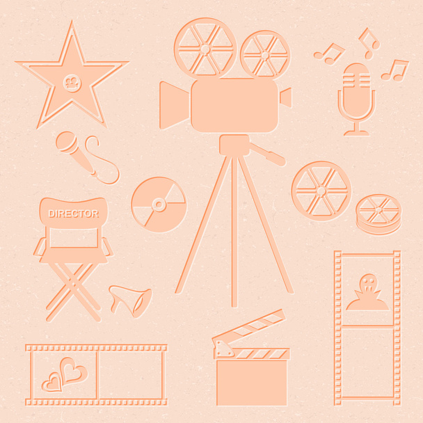 Filmové a hudební ikony - Vektor, obrázek