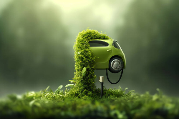 Una vida respetuosa con el medio ambiente: pequeños pasos hacia un futuro sostenible. ilustración 3D - Foto, Imagen