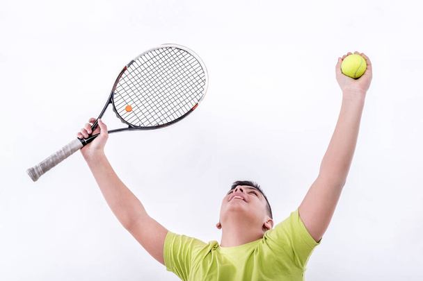 male Young Tennis Player  - 写真・画像