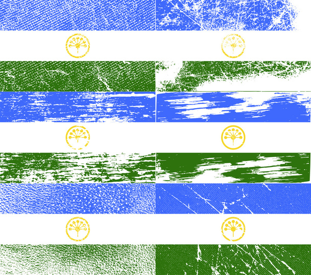 Флаг Башкортостана со старой текстурой. Вектор
 - Вектор,изображение