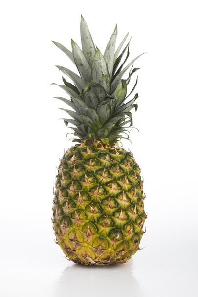 Colourful fresh pineapple white background - Foto, Imagem