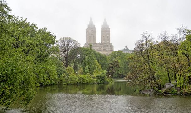 At he lake in Central Park, New York City, Manhattan - Foto, Imagem