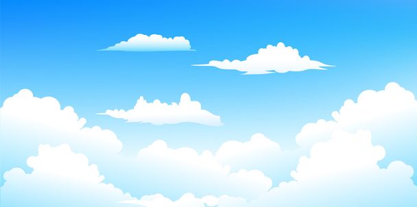 Sky clouds background - Vector, Image