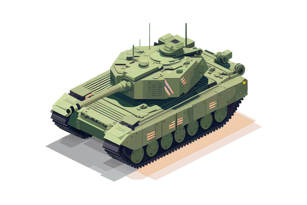 Een tank. Vector illustratiion desing. - Vector, afbeelding