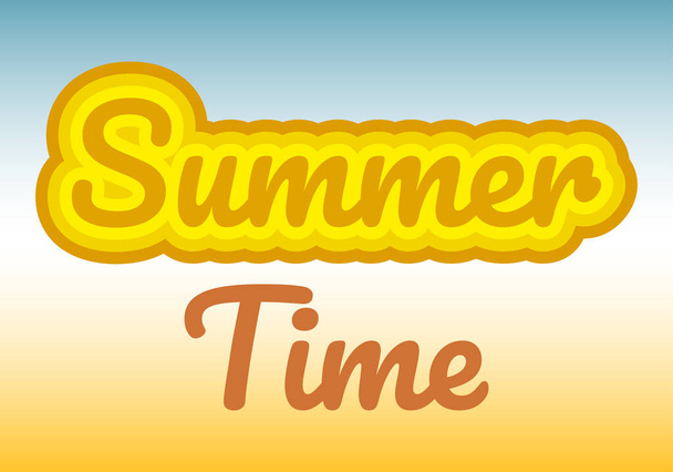 Summer time background for vacation. - Vector, Image