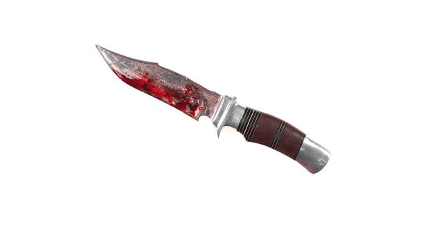 krvavý nůž izolovaných na bílém pozadí - Fotografie, Obrázek