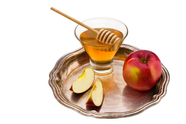 honing en apple - Foto, afbeelding