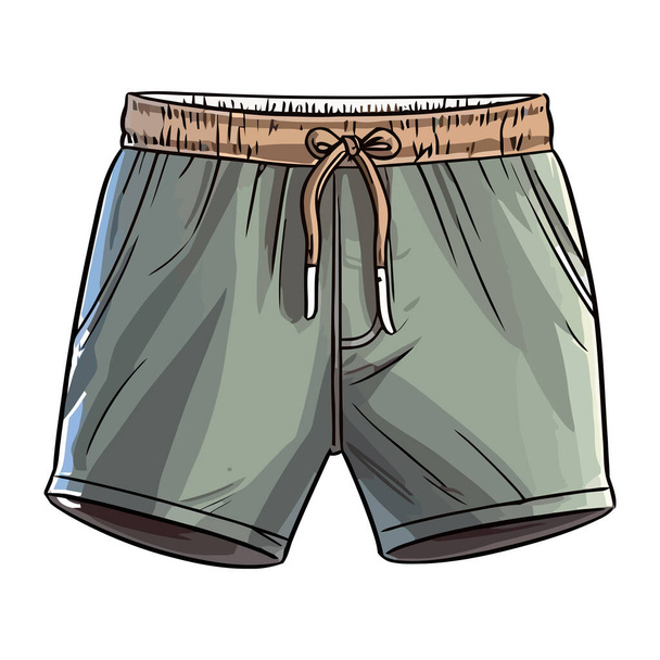 sports shorts, comfortable fashioned design icon isolated - Vector, imagen