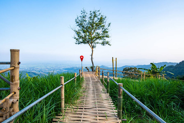 View point at Doi Tung mountain, Chiang Rai province. - Photo, image