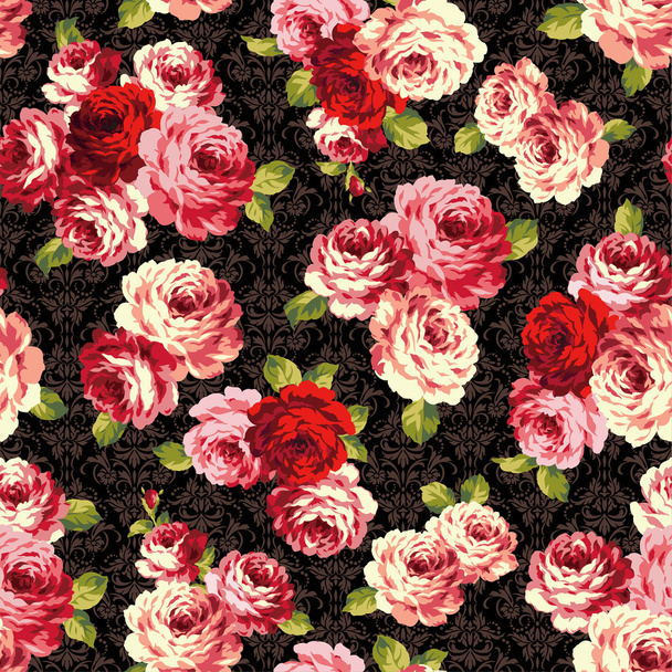 Pattern of rose, - Wektor, obraz