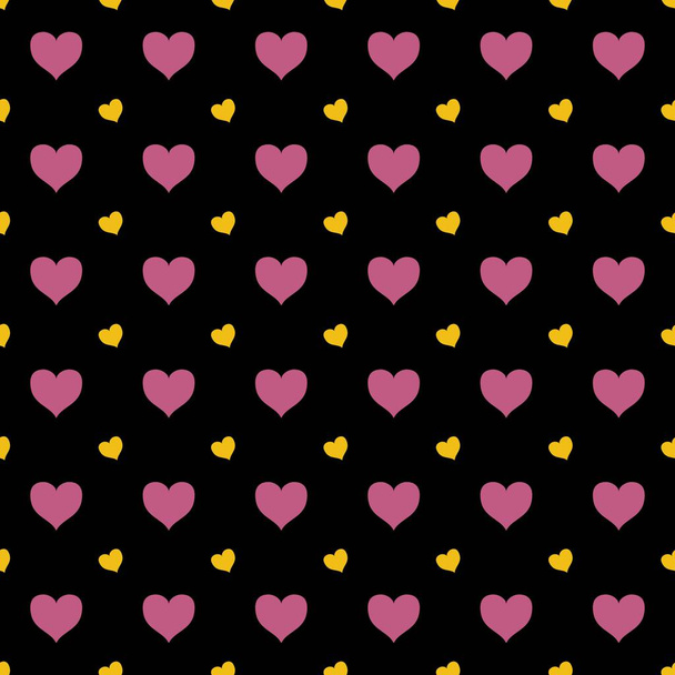 Seamless pattern with pink hearts  background. Vector illustration. Lovely day . valentine's day. - Фото, зображення