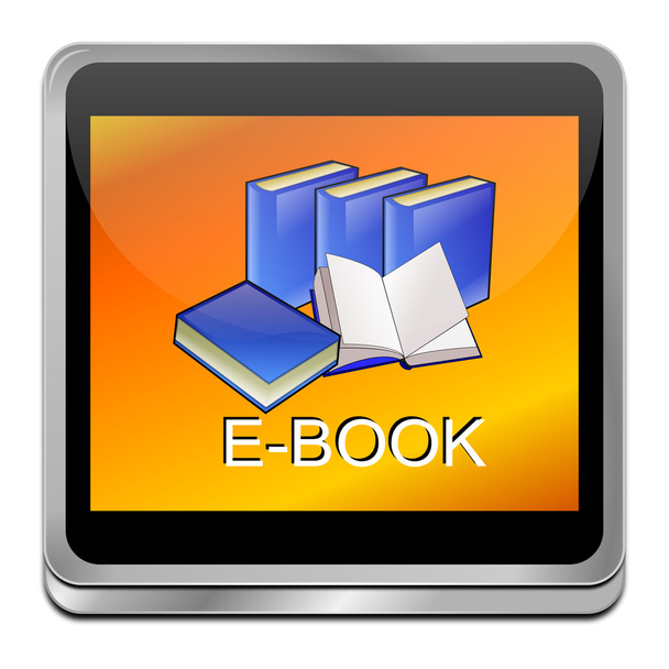 E-Book Button - Zdjęcie, obraz