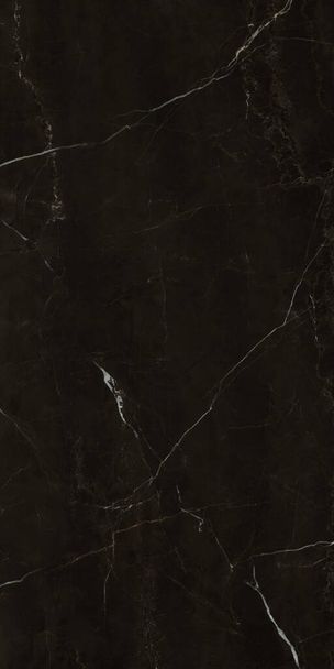italiano abstrato mármore natural preto e branco, mármore preto modelado textura fundo - Foto, Imagem