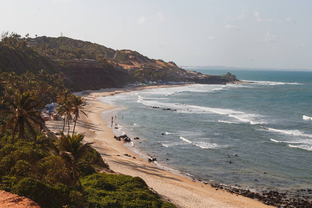 Natal, Rio Grande do Norte, Brazil - March 12 2021: Praia da Pipa in Rio Grande do Norte - 写真・画像