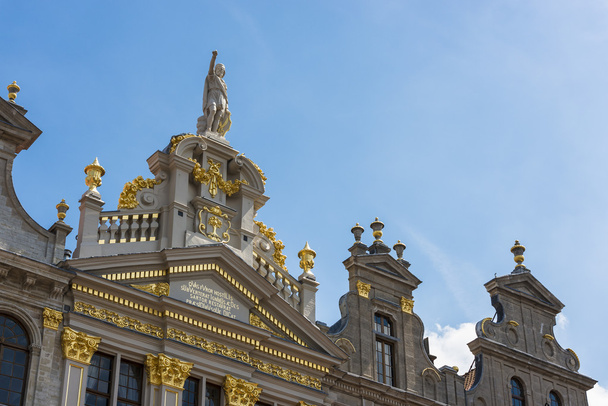 Guildhalls on the Grand Place of Brussels in Belgium. - Foto, Imagem