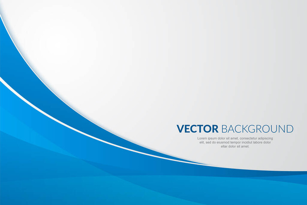 Modern wavy business style background - Vector, Image