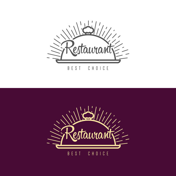 Logo for restaurant or cafe - Вектор,изображение