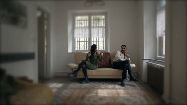 Silent Estrangement. Young Couple's Relationship in Peril as Communication Breaks Down - Photo, Image