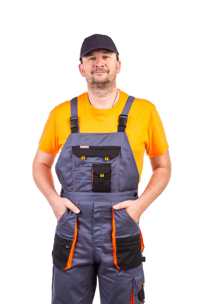 Man worker in overalls. - Fotó, kép