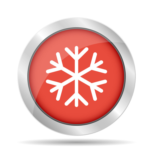 Snowflake flat icon.  - Vector, Image